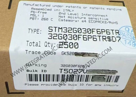 Microcontrôleur STM32G030F6P6TR MCU Monocœur 32 Ko Flash MCU embarqué TSSOP20