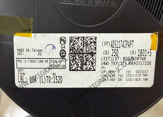 ADS1174IPAPT puce de circuit intégré de 16 bits convertisseur analogique à numérique HTQFP-64