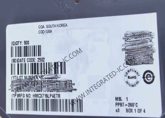 Détecteur de fréquence de phase numérique HMC3716LP4ETR à puce de circuit intégré de 10 MHz à 1300 MHz