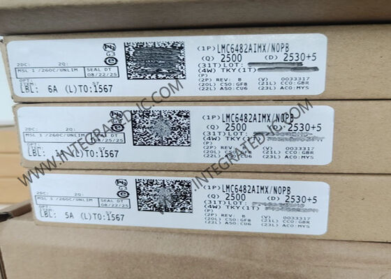 LMC6482AIMX Amplificateur fonctionnel CMOS de précision avec entrée et sortie rail-rail et courant de biais ultra-faible