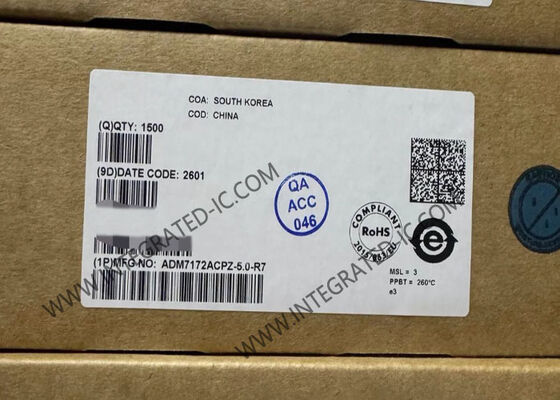 Régulateur linéaire à faible chute de tension 2A, avec PSRR élevé et régulateur de tension LDO à sortie fixe 5V, ADM7172ACPZ-5.0
