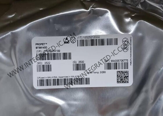 BTS6143D circuit intégré puce haut côté commutateur d'alimentation avec 8mOhm Rds On et 5.5V à 38V gamme de tension pour les applications automobiles
