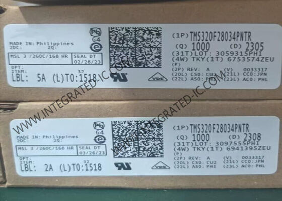 TMS320F28034PNTR Microcontrôleur MCU C2000TM MCU 32 bits avec une vitesse de 60 MHz 128KB Flash et 45 broches d'entrée/sortie