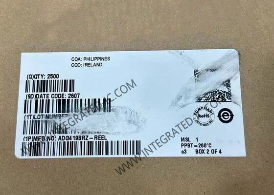 ADG419BRZ CMOS SPDT Commutateur IC avec 35 Ohm Résistance en état de marche Faible courant de fuite 250pA et Temps de transition rapide 160ns