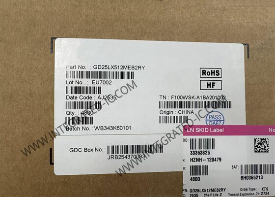 GD25LX512MEB2RY 512 Mbit puce à mémoire flash à haute vitesse octales SPI NOR avec 1,8 V à faible puissance TFBGA-24