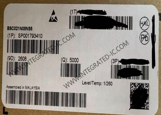 BSC021N08NS5 Transistor MOSFET à puissance OptiMOSTM à canal N de 80 V avec courant de vidange continu de 226 A dans le paquet SuperSO8