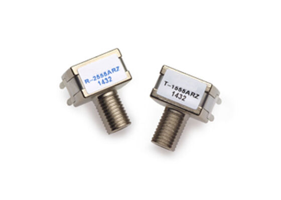 AFBR-1555ARZ émetteur à fibre optique de longueur d'onde 650 nm avec débit de données de 16 MBd et boîtier métallique renforcé pour les applications SERCOS