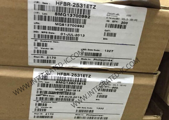 Récepteur à fibre optique HFBR-2531ETZ 5MBd Débit de données 660nm Longueur d'onde Lien polyvalent en plastique à fibre optique