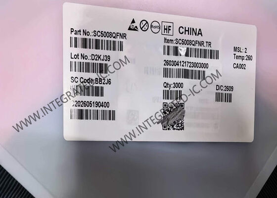 Puce de circuit intégré SC5008QFNR IC de phase de puissance de 15 W avec démodulation de tension/courant pour les émetteurs de puissance sans fil compatibles WPC QI 1.3 et 2.0