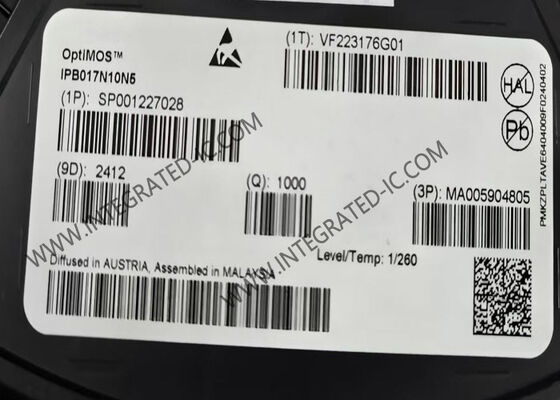 IPB017N10N5 Transistor MOSFET amélioré 100V 180A puce de circuit intégré