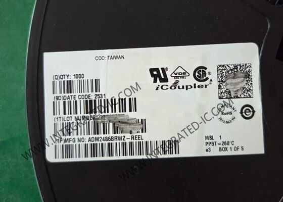 Puce de circuit intégré ADM2486BRWZ, isolée par signal 2,5 kV, haute vitesse, émetteur-récepteur RS-485 semi-duplex 20 Mbps