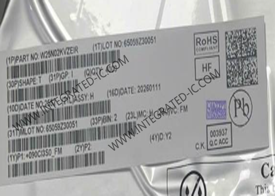 La carte mémoire IC W25N02KVZEIR 2Gbit Quad SPI Flash et carte mémoire NAND WDFN8