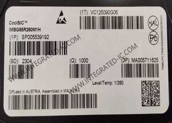 Transistors simples TO-263-8 de transistors MOSFET de FETs de carbure de silicium du N-canal IMBG65R260M1H