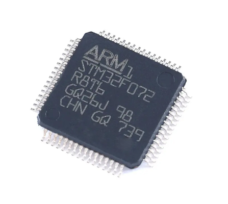 Bras Cortex-M0 MCU STM32F072R8T6 avec 64 K bytes de mémoire instantanée unité centrale de traitement MCU de 48 mégahertz