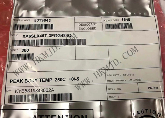 FBGA484 haute performance des véhicules à moteur de la puce XA6SLX45T-3FGG484Q XA6SLX45T FPGA IC