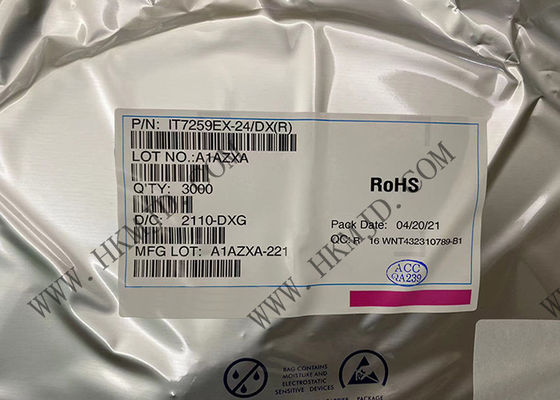 Contrôleur capacitif IT7259EX-24 QFN de détection de capteur de la Manche d'IT7259EX-24/DX 24