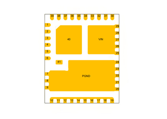 5.5V 60A Buck Converter synchrone IC 1.25MHz CSD95481RWJ à forte intensité