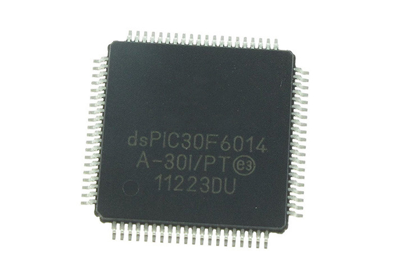 Contrôleurs de 16 bits performants de signal numérique de la puce DSPIC30F6014A-30I/PT de circuit intégré