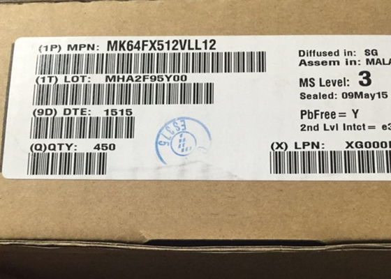 Microcontrôleur du BRAS Cortex-M4 de la puce MK64FX512VLL12 120MHz du circuit intégré 32BIT