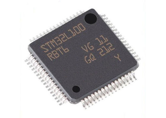 microcontrôleurs à un noyau IC 64LQFP de la puce STM32L100RBT6 du circuit intégré 32MHz
