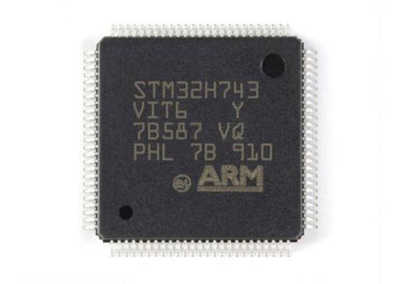 480MHz les microcontrôleurs à un noyau de l'ARM Cortex M7 STM32H743VIT6 ébrèchent LQFP100