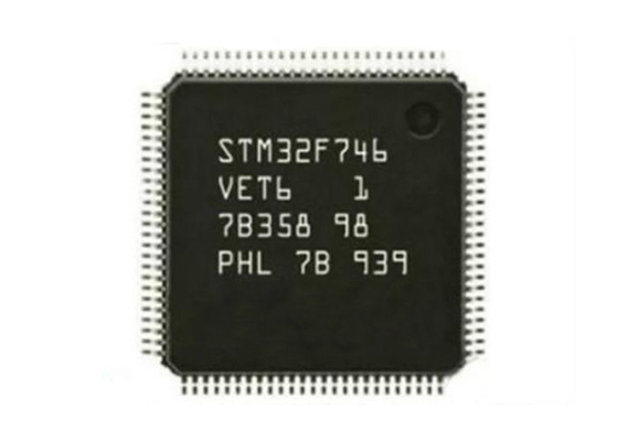Cortex INSTANTANÉ M7 MCU 100LQFP de bras d'IC STM32F746VET6 216MHz des microcontrôleurs 512KB