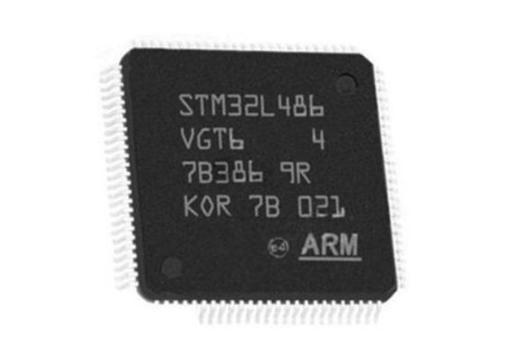 80MHz les microcontrôleurs du cortex M4 de bras de la puissance faible STM32L486VGT6 ébrèchent 100LQFP