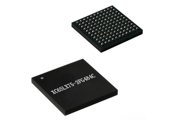 Puce XC6SLX75-3FG484C 1080 mégahertz FPGA - réseau prédiffusé programmable de champ IC d'IC