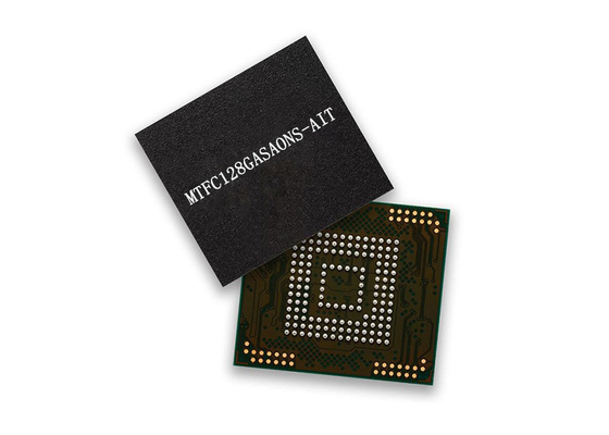 Mémoire IC de la puce MTFC128GASAONS-AIT 1Tbit 52MHz 153-TFBGA de circuit intégré