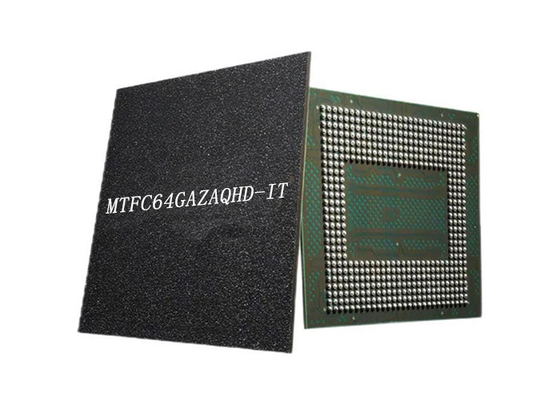 Mémoire IC de la puce MTFC64GAZAQHD-IT 512Gbit 200MHz 153-VFBGA de circuit intégré