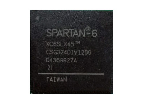 Puce programmable 324CSPBGA de circuit intégré du réseau prédiffusé de champ XC6SLX45-2CSG324I