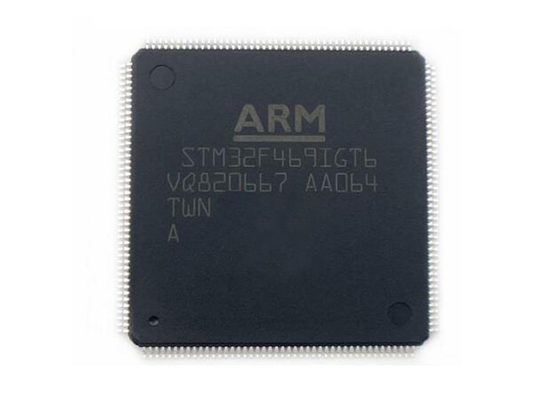 Microcontrôleur MCU de l'unité centrale de traitement 180MHz du bras 32Bit Cortex-M4 de la puce 176LQFP STM32F469IGT6 d'IC