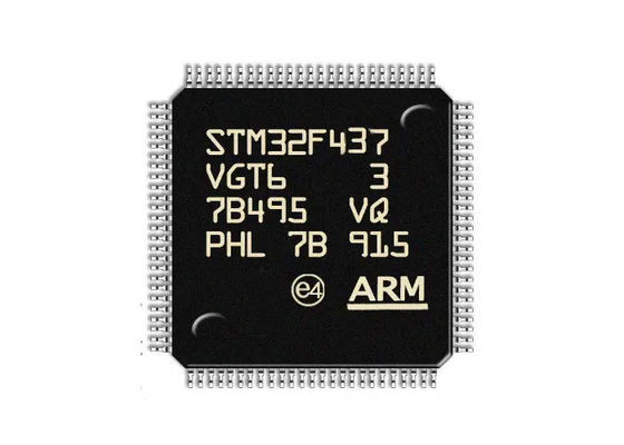 STM32F437VGT6 180MHz à un noyau 1MB a enfoncé les microcontrôleurs 100-LQFP
