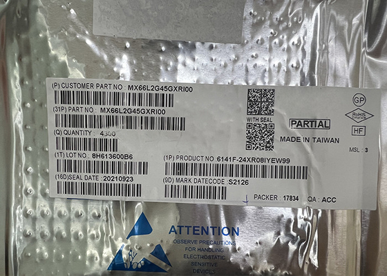 ÉCLAIR NI mémoire IC du bâti MX66L2G45GXRI00 2Gbit de surface de la puce 24-TBGA d'IC