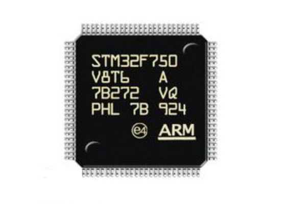 STM32F750V8T6 le microcontrôleur MCU ARMENT la puce de microcontrôleur de Cortex-M7 100LQFP
