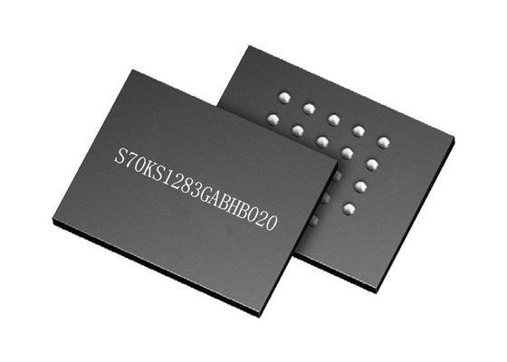 Mémoire électronique IC des circuits intégrés S70KS1283GABHB020 200MHz 35ns PSRAM