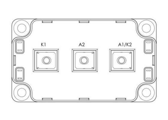 la diode de redresseurs des véhicules à moteur des modules MSCDC450A120AG de 1200V IGBT range le module 450A