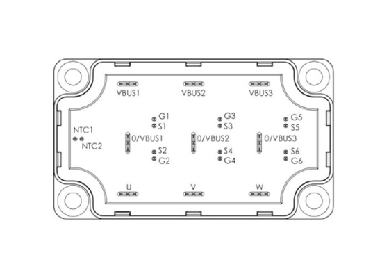 Modules discrets des véhicules à moteur de semi-conducteur des modules MSCSM120TAM16CTPAG 728W d'IGBT