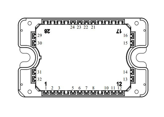 Module d'alimentation à trois nivaux de transistor MOSFET de l'inverseur MSCSM170TLM23C3AG sic 1700V 4N-Channel
