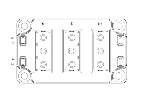 Module d'alimentation des véhicules à moteur de transistor MOSFET des modules MSCSM70DUM017AG 2N-Channel d'IGBT sic 700V