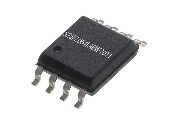 ÉCLAIR 108MHz NI puce 64Mbit de circuit intégré d'IC S25FL064LABMFI011 8-SOIC de mémoire
