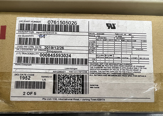 76150-5026 circuit intégré Chip Backplane Connectors 288POS par le trou