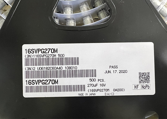 16SVPG270M Integrated Circuit Chip Aluminum Polymer Capacitors 270µF SMD radial