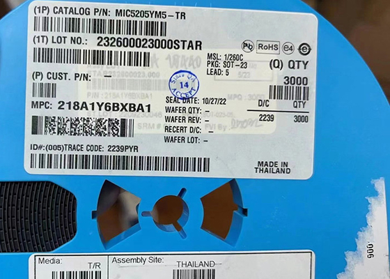 Bâti extérieur à faible bruit d'IC SOT-23-5 de régulateur de tension de MIC5205YM5-TR 150mA LDO