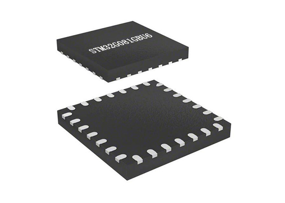 Bâti à un noyau à 32 bits de la surface 28-UFQFN des microcontrôleurs STM32G081GBU6 de BRAS