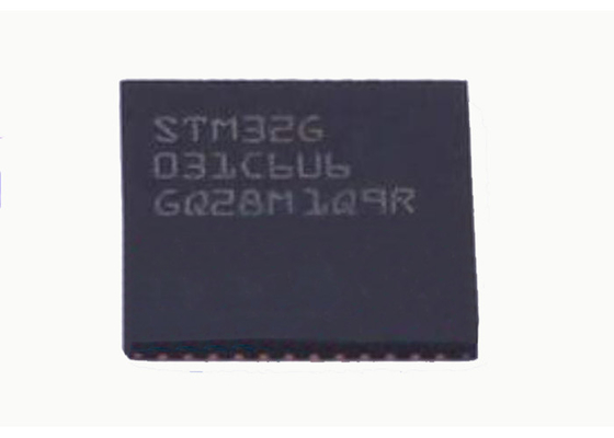 BRAS Cortex-M0+ 48-UFQFN d'IC STM32G031C6U6 de microcontrôleur de 64MHz MCU