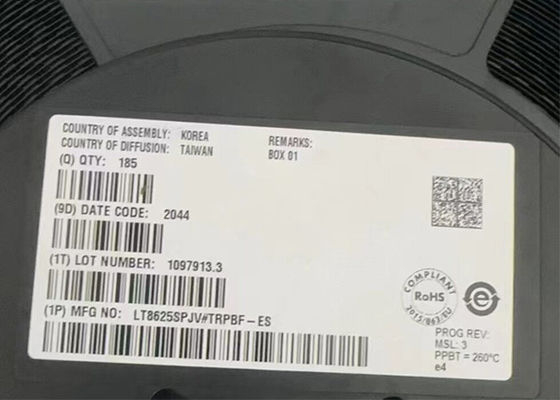 LT8625SPJV puces IC 18V 8A Commutateur silencieux à décroissance progressive 3 avec référence de bruit ultra-faible