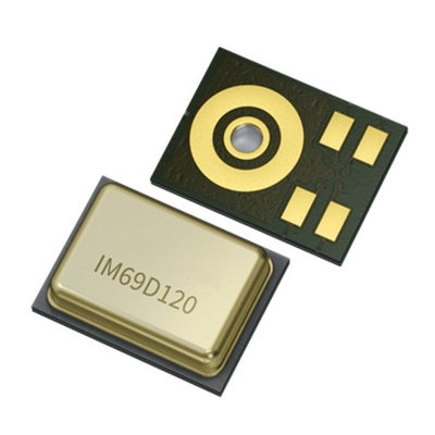 Le capteur IC IM69D120V01XTSA1 est un microphone XENSIVTM MEMS numérique haute performance.