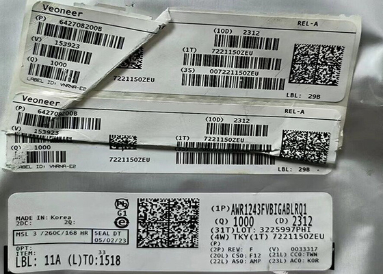 IC émetteur-récepteur RF AWR1243FVBIGABLRQ1 émetteur-récepteur FMCW à puce unique 161-TFBGA