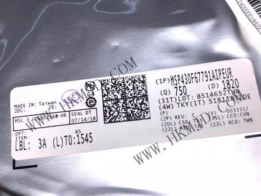 Microcontrôleur MCU MSP430F67791AIPEUR Microcontrôleur à ultra-faible consommation de 16 bits 16 MHz 92KB FLASH